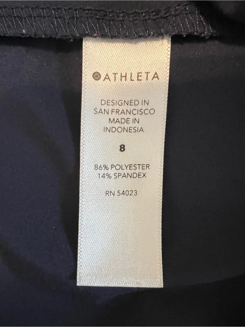 Athleta Skyline Short II Navy Blue Tie-Belt Nautical Preppy Casual- 8 - Picture 5 of 7